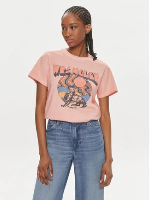 Wrangler T-Shirt 112350279 Koralowy Regular Fit