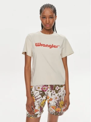 Wrangler T-Shirt 112350305 Écru Regular Fit