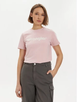 Wrangler T-Shirt 112350309 Różowy Regular Fit