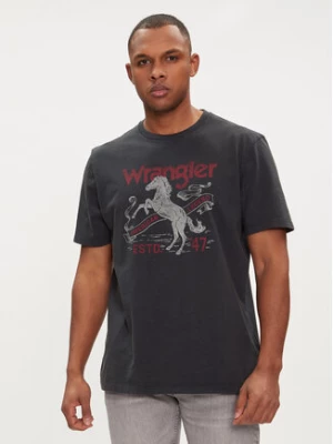 Wrangler T-Shirt Americana 112350721 Szary Regular Fit