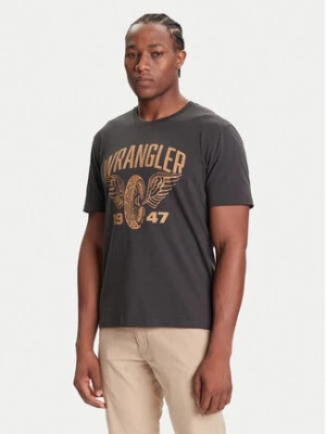 Wrangler T-Shirt Americana 112371478 Szary Regular Fit
