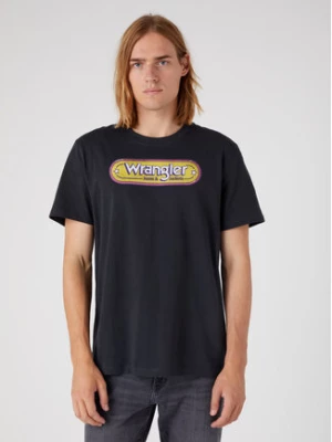 Wrangler T-Shirt Branded W773EEXV6 112331867 Czarny Regular Fit