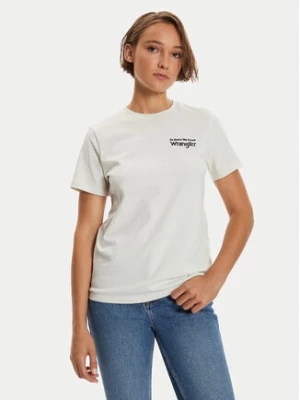 Wrangler T-Shirt Graphic 112356428 Biały Regular Fit