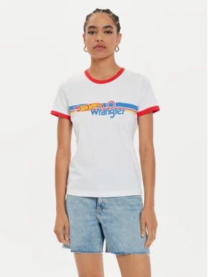 Wrangler T-Shirt Hot Wheels 112357911 Biały Slim Fit