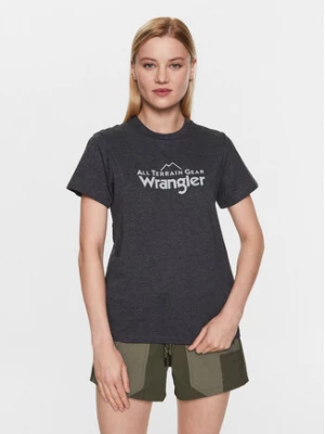 Wrangler T-Shirt Logo Tee WC5FGEB00 112326375 Szary Regular Fit