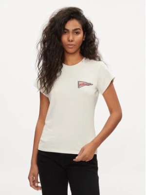 Wrangler T-Shirt Shrunken Band 112350301 Écru Slim Fit