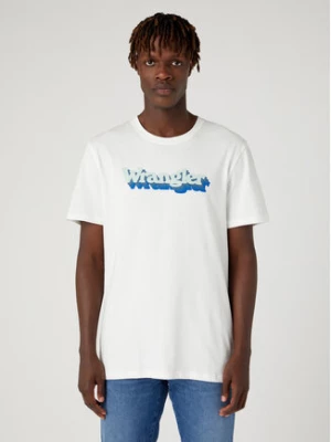 Wrangler T-Shirt W753EEW02 112331890 Biały Regular Fit