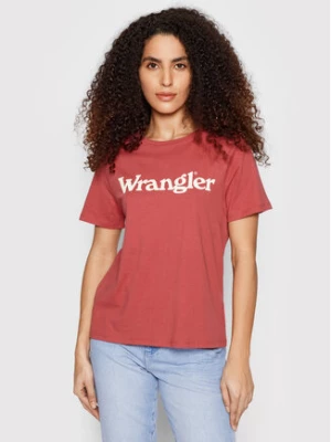 Wrangler T-Shirt W7N4GHXGH 112146409 Czerwony Regular Fit