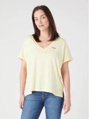 Wrangler T-Shirt W7XKEVX6Z 112328929 Żółty Regular Fit