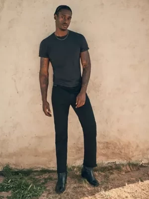 Wrangler Texas Stretch Jeans Black Overdye Size 46 x36