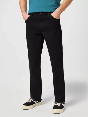Wrangler Texas Low Stretch Straight Jean Black Overdye Size 50 x36