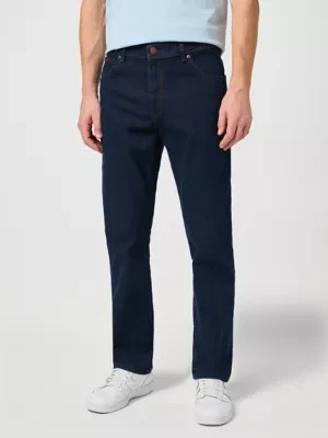 Wrangler Texas Low Stretch Straight Jean Blue Black Size 46 x36