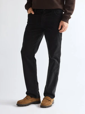 Wrangler Texas Straight Corduroy Trousers Jet Black Size 44 x32