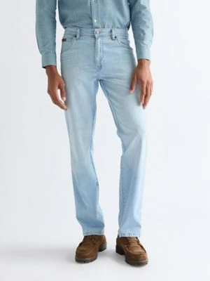 Wrangler Texas Straight Lightweight Low Stretch Jean Bleach Size 42 x34