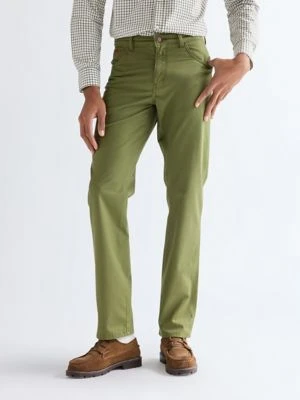 Wrangler Texas Straight Lightweight Trousers Capulet Olive Size 44 x32