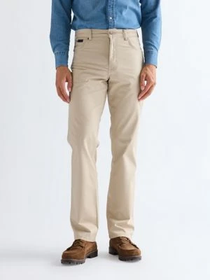 Wrangler Texas Straight Lightweight Trousers Plaza Taupe Size 44 x32
