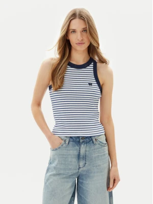 Wrangler Top Ringer 112362567 Różowy Slim Fit
