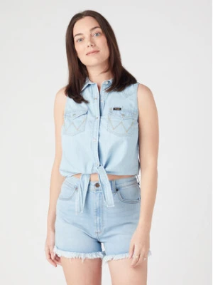 Wrangler Top W5WTHWXAZ 112334379 Błękitny Regular Fit