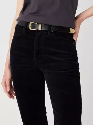 Wrangler Triple Loop Leather Belt Black Size