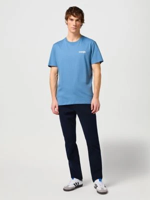 Wrangler Two-Pack Regular Sign Off Tees Captains Blue&White Size