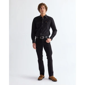 Wrangler Two-Sided Leather Belt Black Size