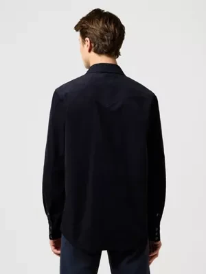 Wrangler Western Cord Shirt Black Size