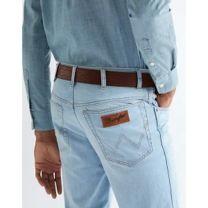 Wrangler Western Stitch Leather Belt Dark Brown Size