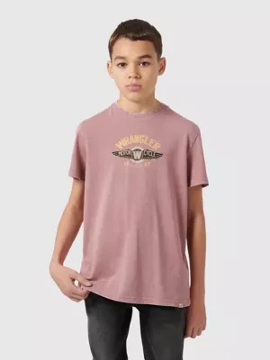 Wrangler Winged Moto Tee Grapeshake Size 9/10
