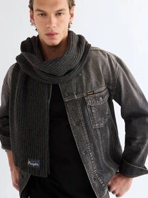 Wrangler Wool Scarf Dark Grey