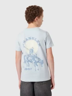 Wrangler Wrancher Tee Niagra Mist Size 9/10