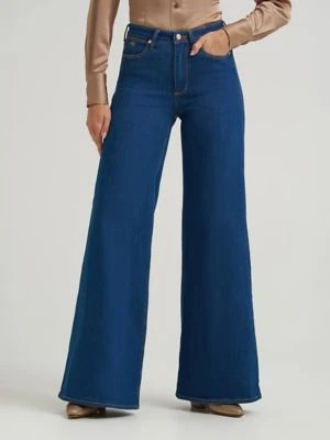 Wrangler Wrangler x Lainey Wilson Cheeky Wide Leg Jean Wrangler Blue Size 32 x32