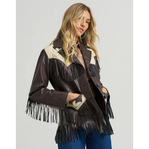 Zdjęcie produktu Wrangler Wrangler x Lainey Wilson Fringe Jacket Brown Size
