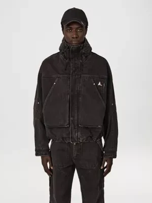 Wrangler Wrangler x ROA Volano Denim Jacket Demitasse Brown Size