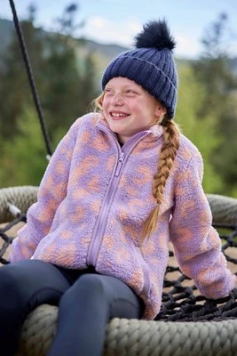 Wren Borg dziecięca kurtka polarowa Borg - Pink Mountain Warehouse