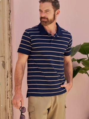 Wren męska koszulka bawełniana polo w paski - White Mountain Warehouse