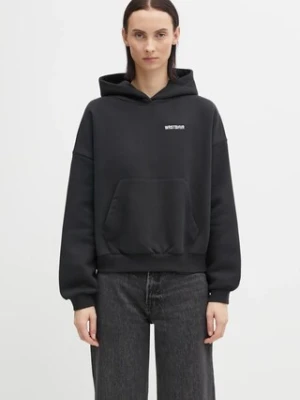 WRSTBHVR bluza Dara damska kolor czarny z kapturem z aplikacją W2025TT.3087