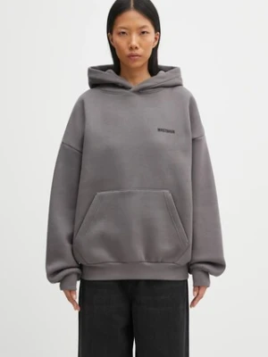 WRSTBHVR bluza Hako damska kolor brązowy z kapturem gładka U2025TT.3069