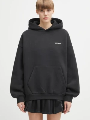 WRSTBHVR bluza Hako damska kolor czarny z kapturem gładka U2025TT.3069