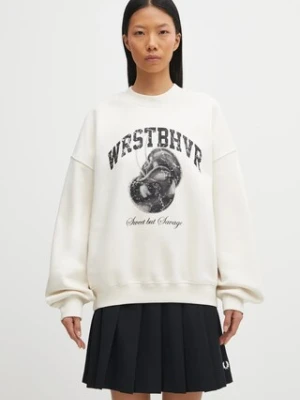 WRSTBHVR bluza Kris damska kolor beżowy z nadrukiem U2125TT.3046