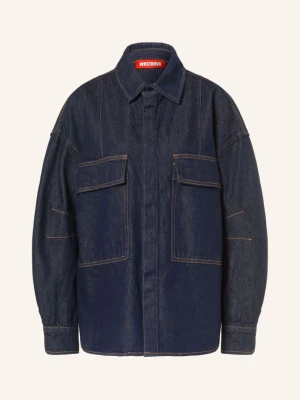 Wrstbhvr Bluzka Jeansowa Oversize Bets v2 blau GRANATOWY