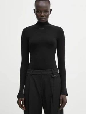 WRSTBHVR body Amber damskie kolor czarny z golfem W6525SB.3163