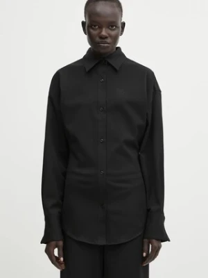 WRSTBHVR koszula Dorea damska kolor czarny slim z kołnierzykiem klasycznym W4025SB.3141