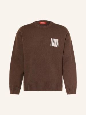Wrstbhvr Sweter Nerian Z Wełny Merynosowej braun CIEMNOBRĄZOWY