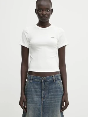 WRSTBHVR t-shirt Janina damski kolor beżowy W1025SB.2978