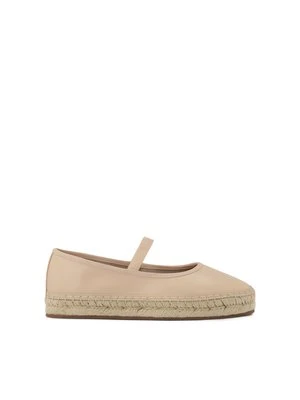 Wsuwane espadryle w pudrowym kolorze Kazar