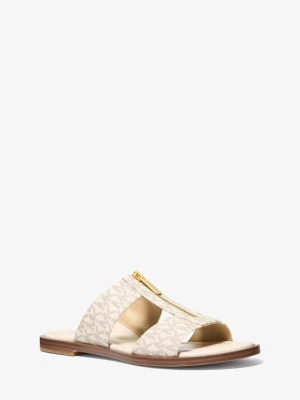 Wsuwane sandały Berkley z charakterystycznym logo Michael Kors
