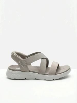 Wsuwane sandały Sketchers BonPrix brązowy