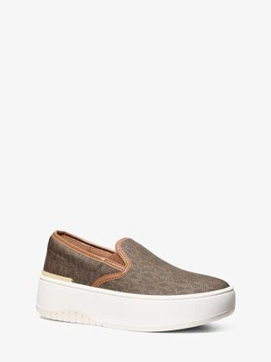 Wsuwane sneakersy Dottie na platformie z charakterystycznym logo MICHAEL Michael Kors