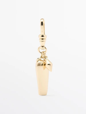 Wydłużona Zawieszka Charm - Złoty - Massimo Dutti - Female