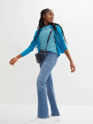 Zdjęcie produktu Wygodne dżinsy rozszerzane, mid waist, z wygodnym pasem bonprix